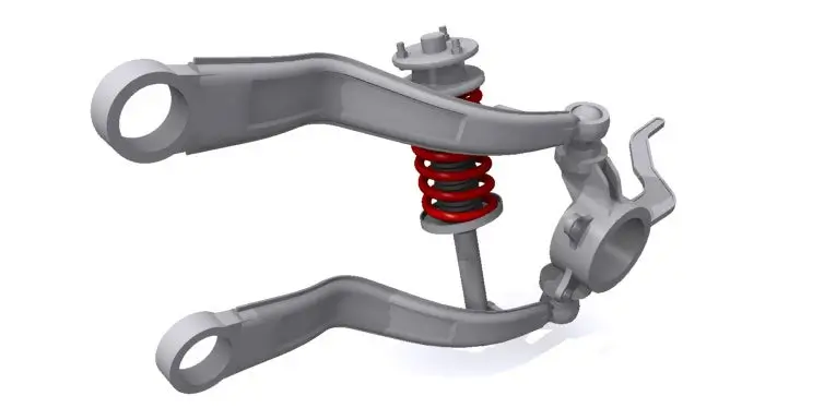 Trailing arm suspension