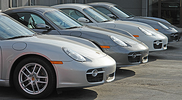 line of porsche