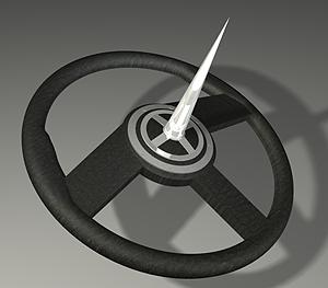 steering wheel spike