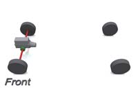 Two wheel drive layout