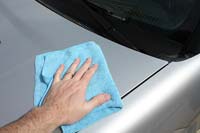 Buff the polish with a clean microfibre cloth