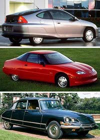 Examples of vehicles with faired-in wheels