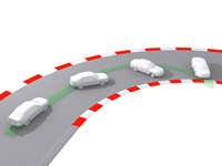 This diagram shows oversteer in a corner