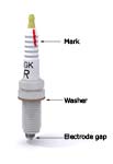 How to key a spark plug