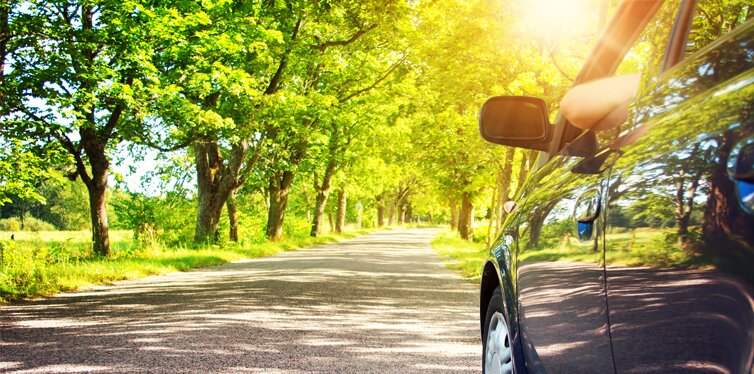 car in the sun