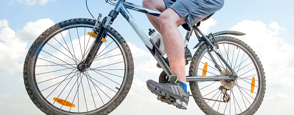 Mountain Biker riding bike